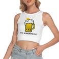 Its A Brewtiful Day Beer Mug Women's Crop Top Tank Top