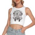 New Welcome Back To School Women's Sleeveless Bow Backless Hollow Crop Top