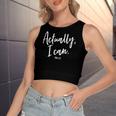Actually I Can Do All Things Through Christ Philippians 413 Women's Crop Top Tank Top