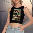 Born June 1972 50Th Birthday Made In 1972 50 Year Old Women's Sleeveless Bow Backless Hollow Crop Top