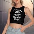 Disc Golfer Husband For Disc Golf Player Wife Women's Crop Top Tank Top