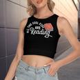 Funny All The Cool Kids Are Reading Women's Sleeveless Bow Backless Hollow Crop Top