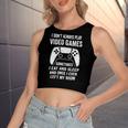 I Dont Always Play Video Games Funny Gamer 10Xa72 Women's Sleeveless Bow Backless Hollow Crop Top
