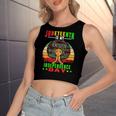 Juneteenth Is My Independence Day Black 4Th Of July Women's Crop Top Tank Top