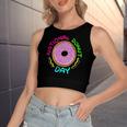 National Donut Day Cool Sweet Tooth Party Mother Women's Crop Top Tank Top