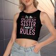 I Am The Oldest Sister I Make The Rules V2 Women's Crop Top Tank Top