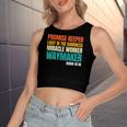 Promise Keeper Miracle Worker Waymaker Christian Faith Women's Crop Top Tank Top
