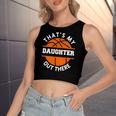 Thats My Daughter Out There Basketball Basketballer Women's Crop Top Tank Top