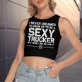 Truck Driver For Trucker Trucking Lover Women's Crop Top Tank Top