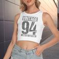 28 Years Old Vintage 1994 28Th Birthday Decoration Women's Crop Top Tank Top