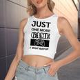 Just One More Game I Promise Women's Sleeveless Bow Backless Hollow Crop Top