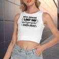 Last Day Autographs For 8Th Grade And Teachers 2022 Education Women's Crop Top Tank Top