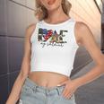 I Love My Soldier Military Military Army Wife Women's Crop Top Tank Top