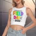 School Field Day Teacher Im Just Here For Field Day 2022 Peace Sign Women's Crop Top Tank Top