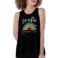 Auntie Of The Birthday Girl Rainbow Theme Matching Women's Loose Tank Top