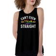 Cant Even Think Straight Lgbt Gay Pride Rainbow Women's Loose Tank Top