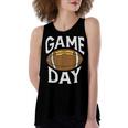 Football Player Vintage Game Day Women's Loose Fit Open Back Split Tank Top