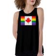 Lgbt Gay Pride Rainbow Canadian Flag Women's Loose Tank Top