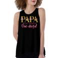 Papa Of Miss One Derful 1St Birthday Party First One-Derful Women's Loose Fit Open Back Split Tank Top