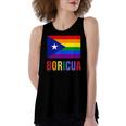 Puerto Rico Boricua Gay Pride Lgbt Rainbow Wepa Women's Loose Tank Top