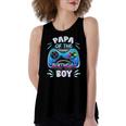 Video Game Birthday Party Papa Of The Birthday Boy Matching Women's Loose Tank Top