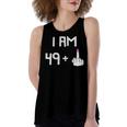 Womens Funny 50Th Birthday Turning Fifty Gag Gift For Mom Or Wife Women's Loose Fit Open Back Split Tank Top