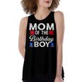 Womens Mom Of The Birthday Boy Birthday Boy Women's Loose Fit Open Back Split Tank Top