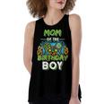 Womens Mom Of The Birthday Boy Matching Video Gamer Birthday Party Women's Loose Fit Open Back Split Tank Top
