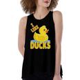 Yellow Rubber Duck Squeaker Duck I Like Ducks Women's Loose Tank Top