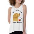 Copy Of Justagirlwholovesgoldenretrievers Women's Loose Fit Open Back Split Tank Top