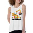 Excavator Shirts For Toddler Boys Girls Easter Eggs Cavator Women's Loose Fit Open Back Split Tank Top