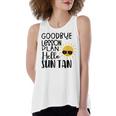 Good Bye School Hello Summer Women's Loose Fit Open Back Split Tank Top