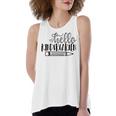 Hello Kindergarten V2 Women's Loose Fit Open Back Split Tank Top