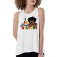 I Am Black History For Kids Boys Black History Month Women's Loose Fit Open Back Split Tank Top