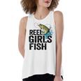 Reel Girl Fish Women's Loose Fit Open Back Split Tank Top