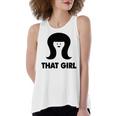 That Girl Women's Loose Fit Open Back Split Tank Top