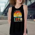 44Th Birthday 1978 Limited Edition Vintage 44 Years Old Women's Loose Tank Top