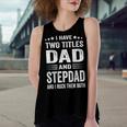 Best Dad And Stepdad Cute Fathers Day From Wife V2 Women's Loose Tank Top