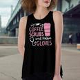 Coffee Scrubs And Rubber Gloves Medical Nurse Doctor Women's Loose Tank Top