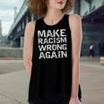 Distressed Equality Quote For Make Racism Wrong Again Women's Loose Tank Top