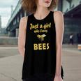 Just A Girl Who Loves Bees Beekeeping Bee Girls Women's Loose Tank Top