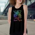 Just A Girl Who Loves Tigers Retro Vintage Rainbow Graphic Women's Loose Tank Top