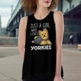 Just A Girl Who Loves Yorkies Yorkshire Terrier Women's Loose Tank Top