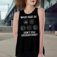 Pilot For Airplane Airline Pilot Women's Loose Tank Top