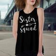 Sister Squad Birthday Besties Girls Friend Women's Loose Fit Open Back Split Tank Top