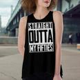 Straight Outta My Fifties 60Th Birthday Gift Party Bd Women's Loose Fit Open Back Split Tank Top