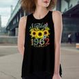 Sunflower Floral Butterfly Vintage 1962 60Th Birthday Women's Loose Tank Top