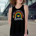 Teacher Ally Lgbt Teaching Love Rainbow Pride Month V2 Women's Loose Tank Top
