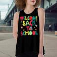 Welcome Back To School Happy First Day 488 Shirt Women's Loose Fit Open Back Split Tank Top