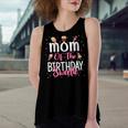 Womens Mom Of The Birthday Sweetie Girl Ice Cream Theme Party Women's Loose Fit Open Back Split Tank Top